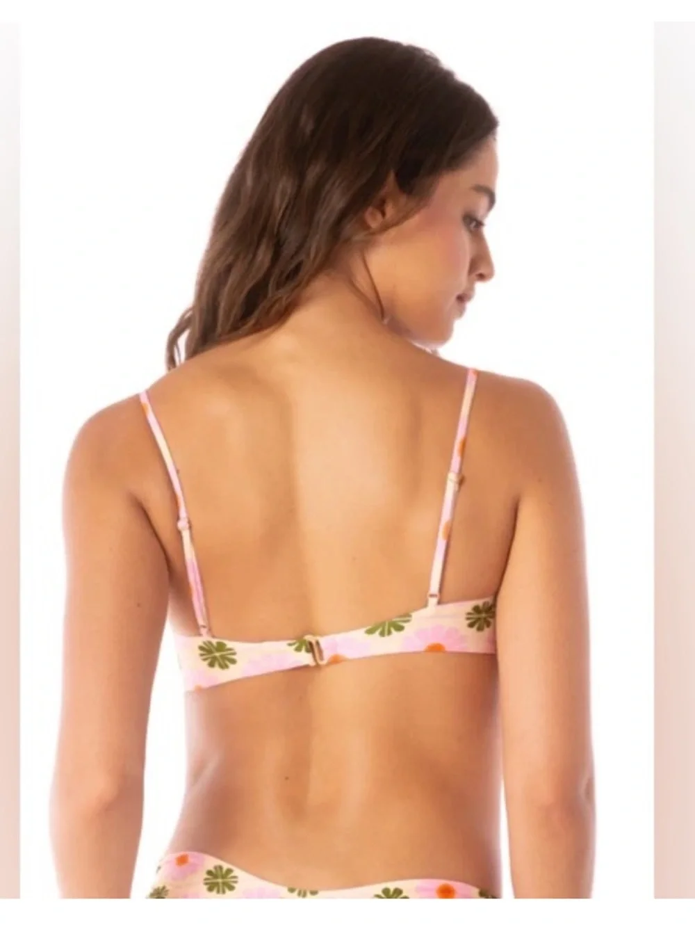 NWT Maaji Pastel Flourish Scape Sporty Bralette Bikini Top